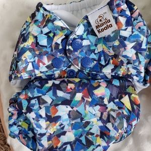 Mama Koala Recycle themed diaper + Headband